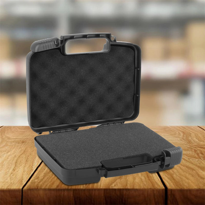 Protective Instrument Tool Box Electric Drill Holder Shockproof Lockable Waterproof Suitcase